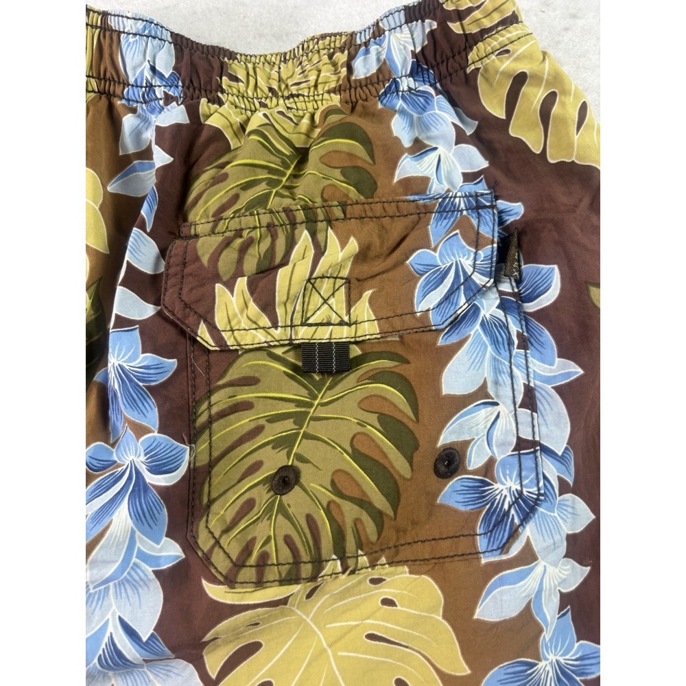 Tommy Bahama Relax Tropical Floral Swim Trunks Men's Size L Lined Tie 34x6 - Picture 9 of 9